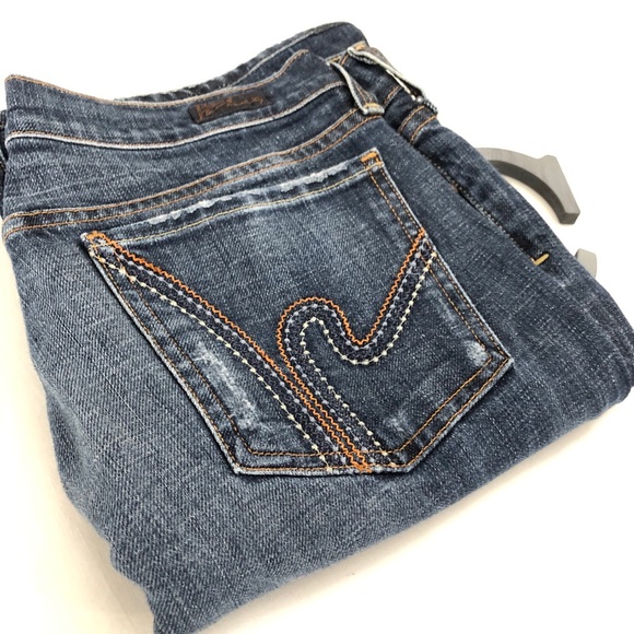 CITIZENS Nic Nac 108 l Sz 30 l Low Waist Boot Cut Jeans - Picture 6 of 12